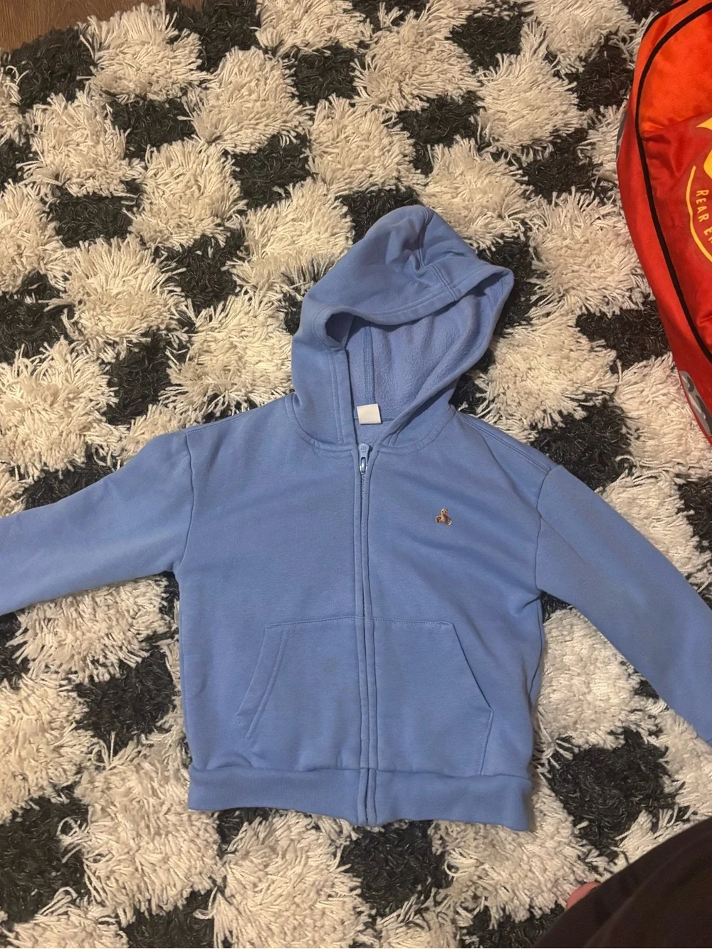 GAP Kids Light Blue Full-Zip Hooded Sweatshirt 4T